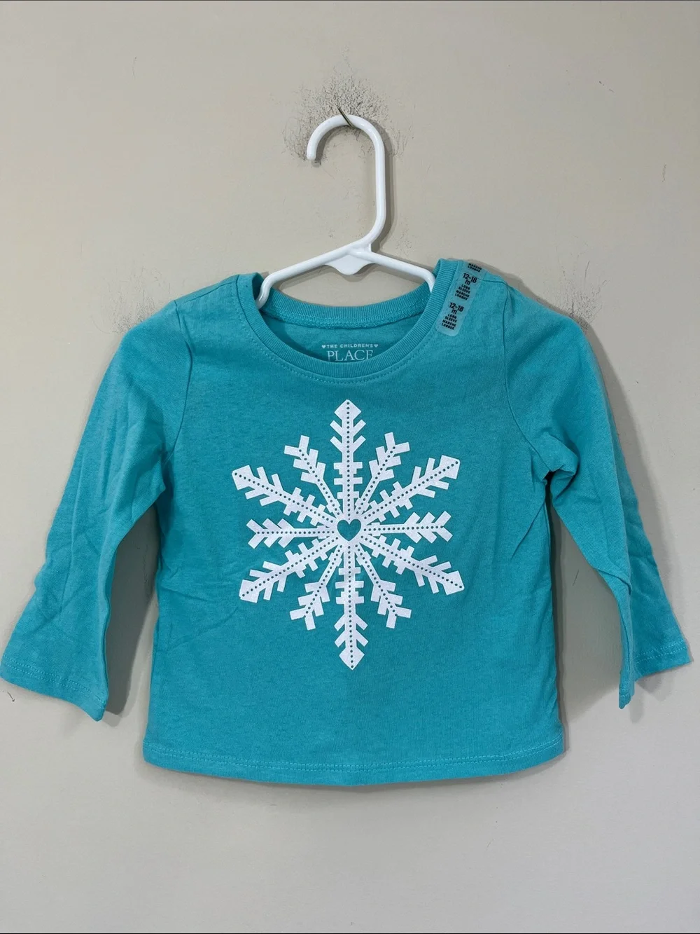 The Children's Place Baby Girl Long Sleeve Graphic Tee Size 12-18 Months